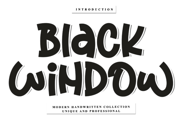 Black Window: Elevate Your Brand with This Stylish Script Font