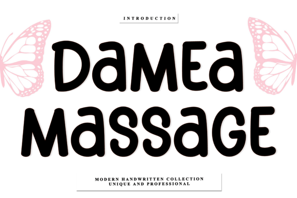 Enhance Your Brand with Damea Massage Font