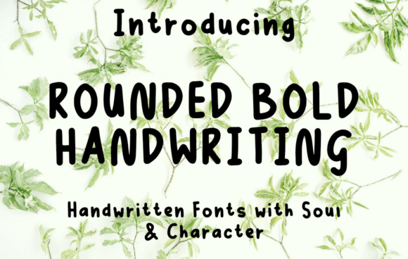 Enhance Your Brand with Rounded Bold Handwriting Font
