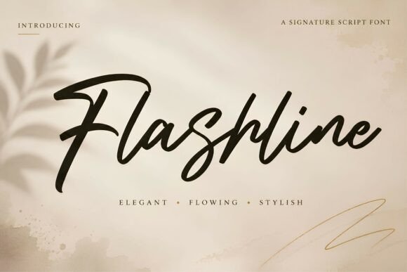 Flashline: The Modern Signature Script Font for Elegance