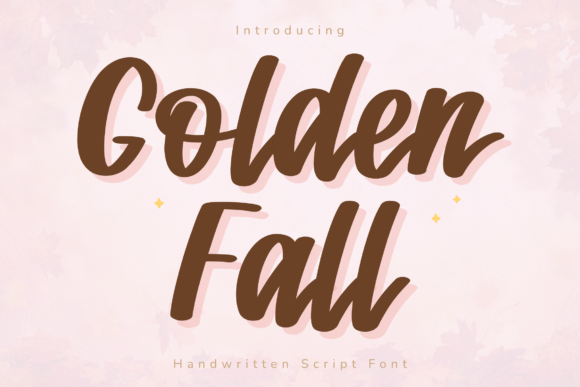Golden Fall: A Stylish Script Font for Business Branding