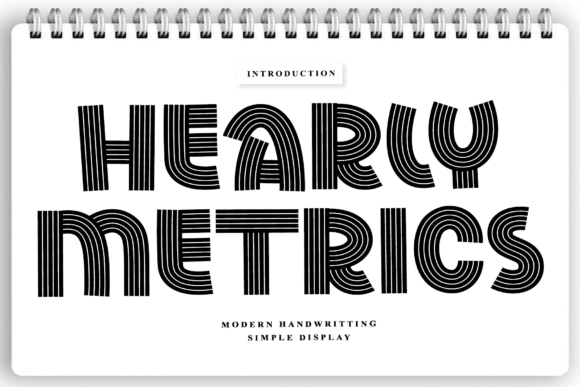 Hearly Metrics: A Script Amp Font for Bold Statements
