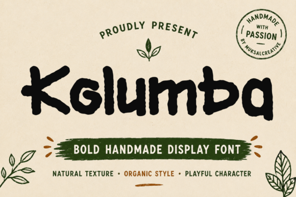 Kolumba: A Bold Handmade Font for Creative Campaigns
