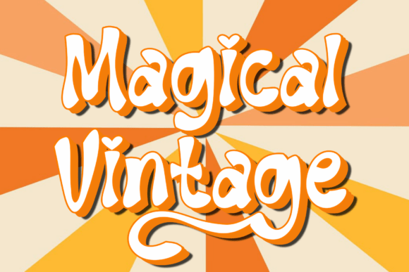Magical Vintage Font: Retro Branding for Small Business