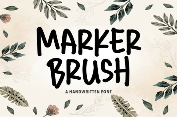Marker Brush: A Bold and Expressive Font for Editorial Design