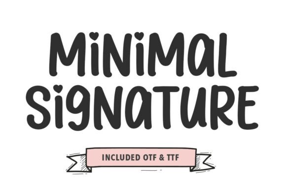 Minimal Signature: A Clean and Modern Handwritten Font