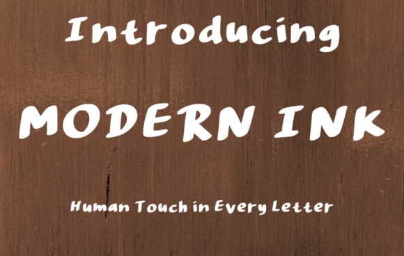 Modern Ink: A Bold Handwriting Font for Creative Branding