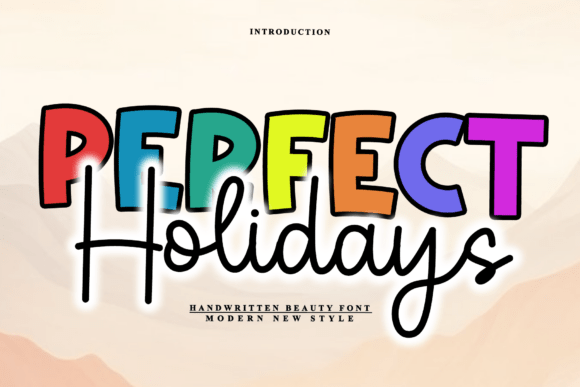 Perfect Holidays Duo Font for Small Business Branding