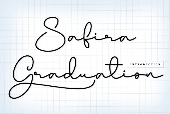 Safira Graduation: A Graceful Script Font for Elegant Publishing