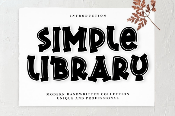 Simple Library: A Font for Elegant Editorial Design