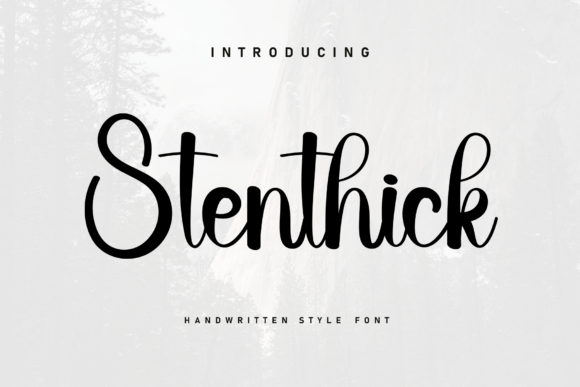 Stenthick: The Perfect Handwritten Font for Your Brand