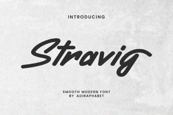 Stravig: A Smooth Handwritten Font for Modern Web Design