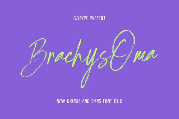Transform Your Brand with Brachys Oma Font